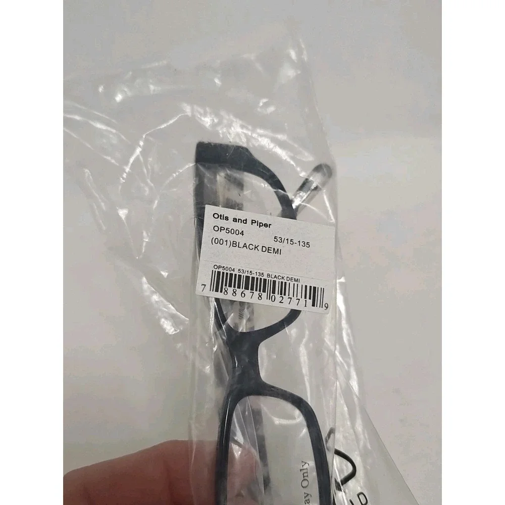 Otis and Piper‎ OP5004 001 53 15 135 Black Demi Eyeglasses Frames Plastic New